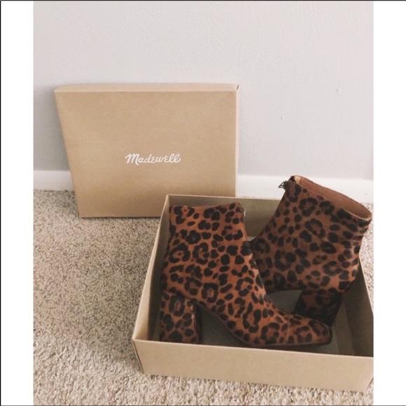 Madewell The Amalia Zip Boot in Leopard Calf Hair - Picture 2 of 4